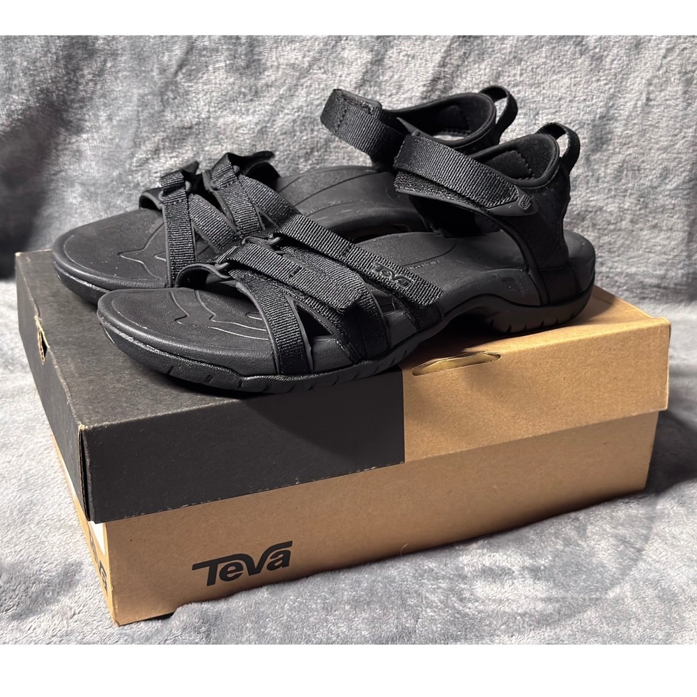 TEVA Tirra Hiking Water Sandals Black Womens Sz 9.5 Outdoor Athletic Shoes 4266
